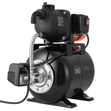 Shallow Well Jet Pump With 19 L Tank, 1.1 HP 230V