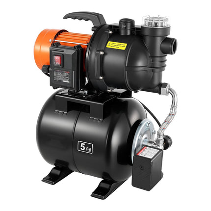 Shallow Well Pump 1100W, 19L Tank, 5300 LPH
