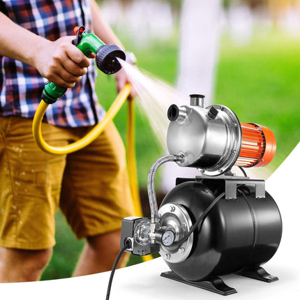 Shallow Well Pump, 1.6 HP, 5-Gal Pressure Tank