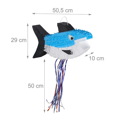 Shark Piñata Set with Stick and Mask for Parties