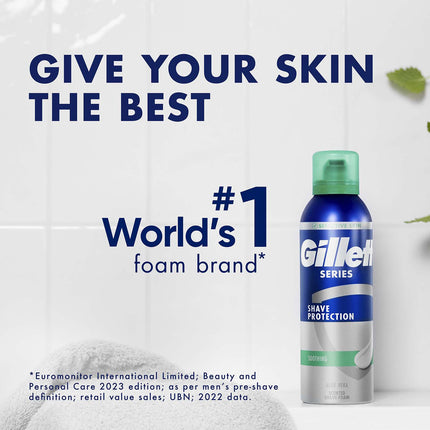 Shaving Foam for Sensitive Skin, Aloe Vera, 250ml