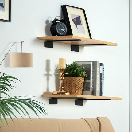 Shelf Brackets 6x4 In, 6-Pack, Steel, 160 Lb