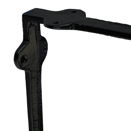 Shelf Brackets, Chain Design, Cast Iron, Set of 2