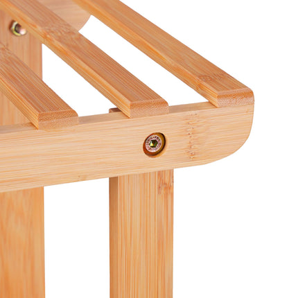 Shelf for plants in bamboo