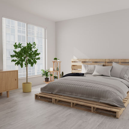 Shelf for plants in bamboo