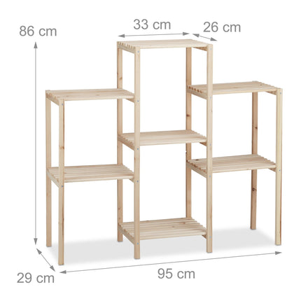 Shelf for plants wood