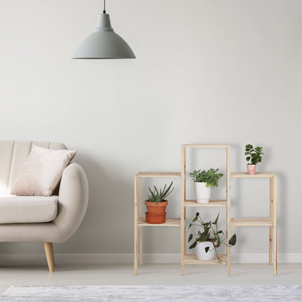 Shelf for plants wood