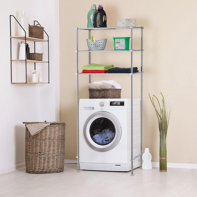 Shelf for washing machine in metal