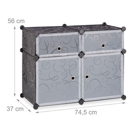 Shelf system 4 compartments