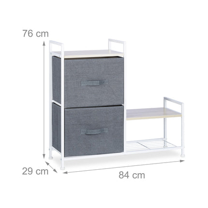 Shelf system different versions gray