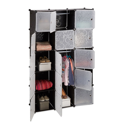 Shelf system wardrobe 11 compartments
