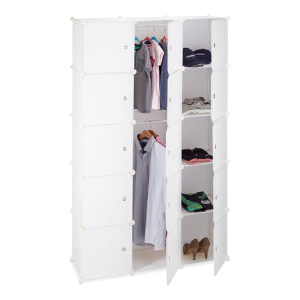 Shelf system wardrobe 11 compartments