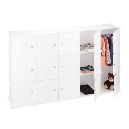 Shelf system wardrobe 11 compartments