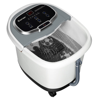 Shiatsu Foot Spa Massager with Heat and Timer, Gray