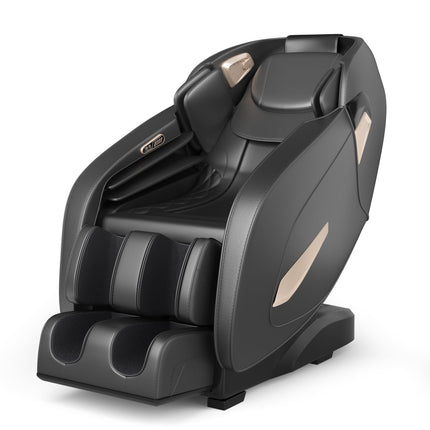 Shiatsu Massage Chair, Adjustable, Bluetooth, Black, 143x77x111 cm