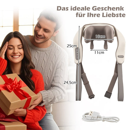 Shiatsu Neck and Shoulder Massager with Heat, Wireless