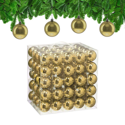 Shiny Christmas Baubles Set, 100 Pieces