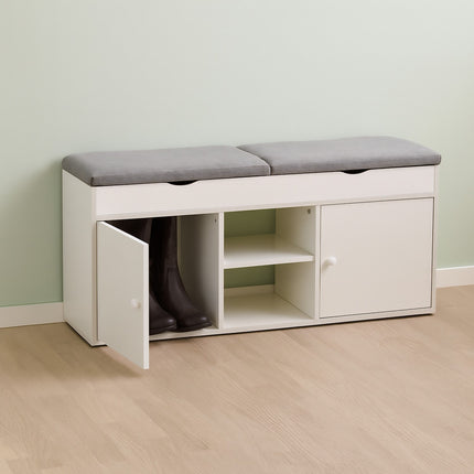 Shoe Bench with Storage and Lift-Up Seat