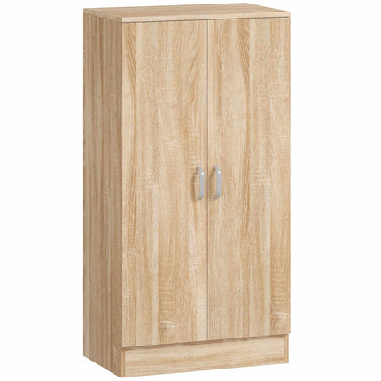 Shoe Cabinet, 2 Doors, Adjustable Shelves, Holds 14 Pairs