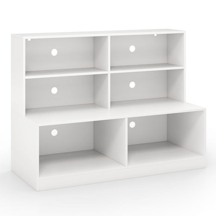 Shoe Cabinet with 6 Compartments, 2-in-1 Bench & Shelf