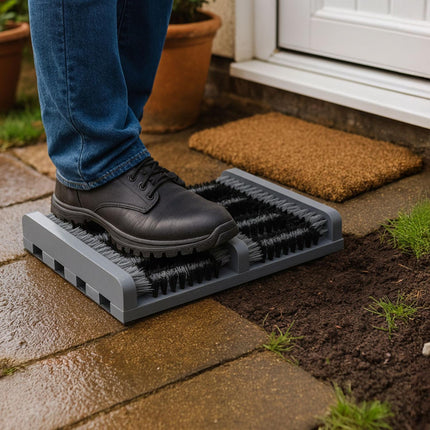Shoe Cleaner with Sturdy Bristles and Non-Slip Base