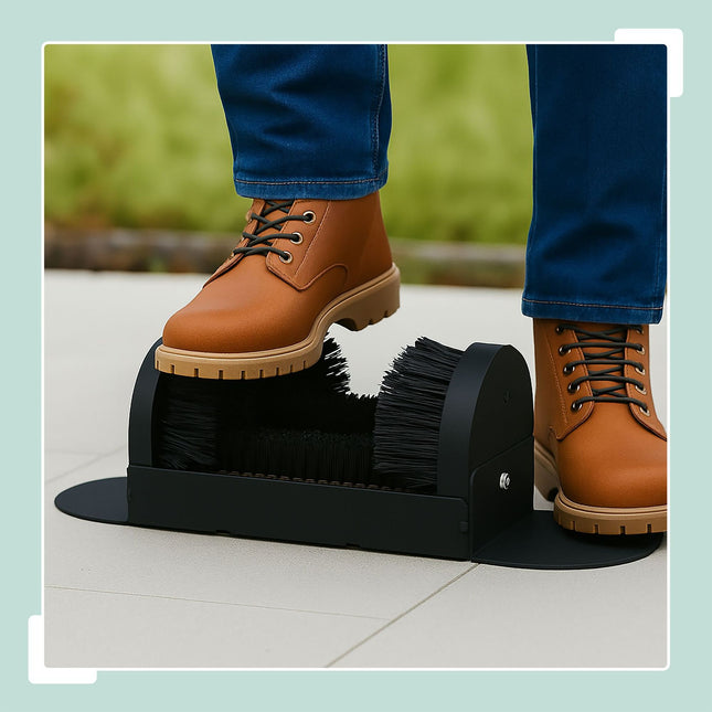 Shoe Scraper with All-Round Brush for Outdoor Use
