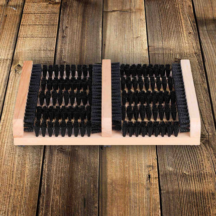 Shoe Scraper with Brushes and Anti-Slip Base