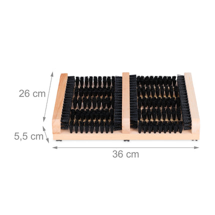 Shoe Scraper with Brushes and Anti-Slip Base