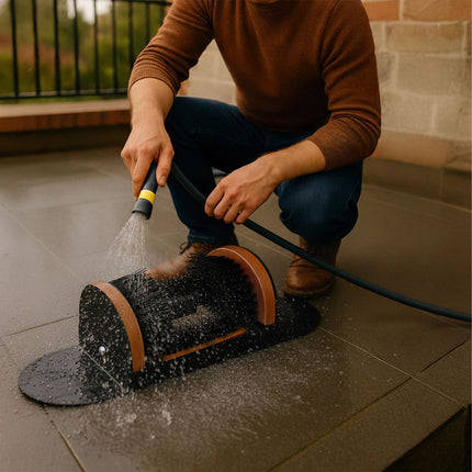 Shoe Scraper with Surround Brushes – Outdoor Boot Cleaner
