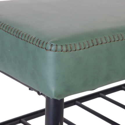 Shoe Storage Bench, Faux Leather, 2 Shelves