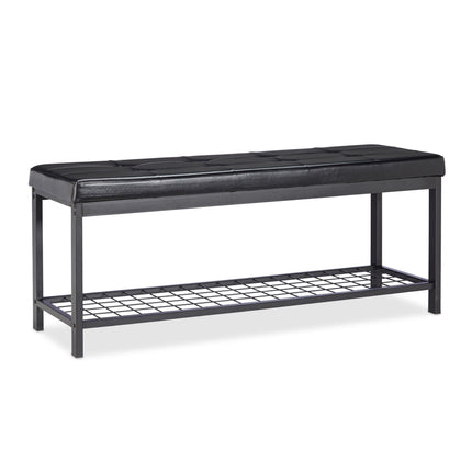 Shoe bench XXL with cushion