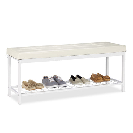 Shoe bench XXL with cushion