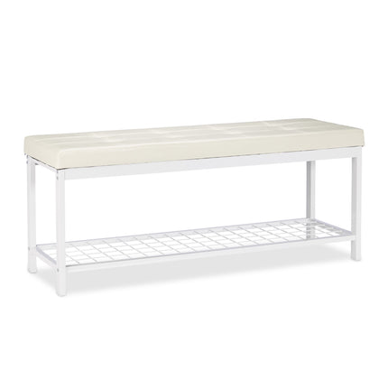 Shoe bench XXL with cushion