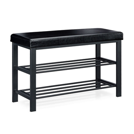 Shoe bench with padded seat