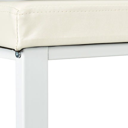 Shoe bench with padded seat