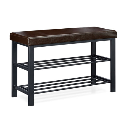 Shoe bench with padded seat