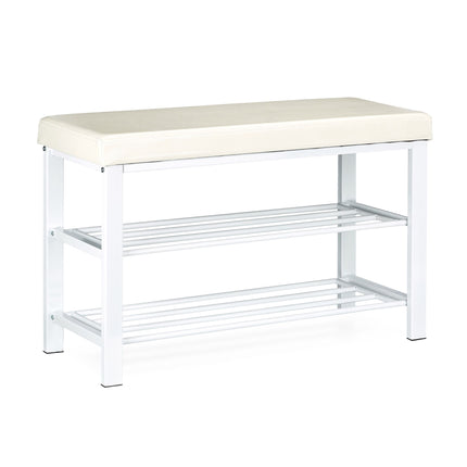 Shoe bench with padded seat