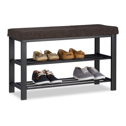 Shoe bench with padding
