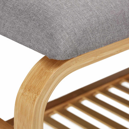 Shoe bench with space for 3-6 pairs of shoes