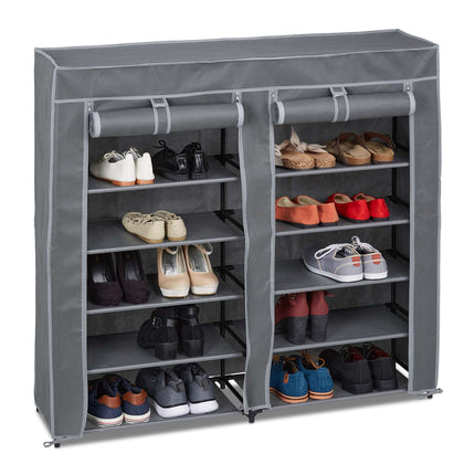 Shoe cabinet in fabric 12 compartments