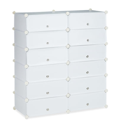 Shoe cabinet with 12 compartments