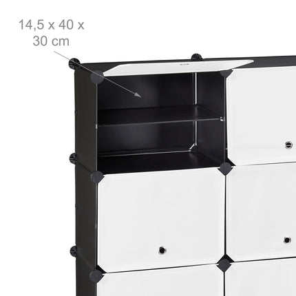 Shoe cabinet with 24 compartments