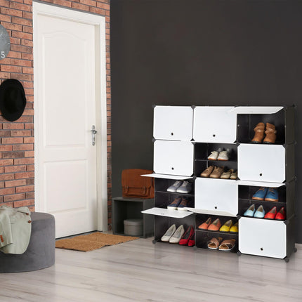 Shoe cabinet with 24 compartments
