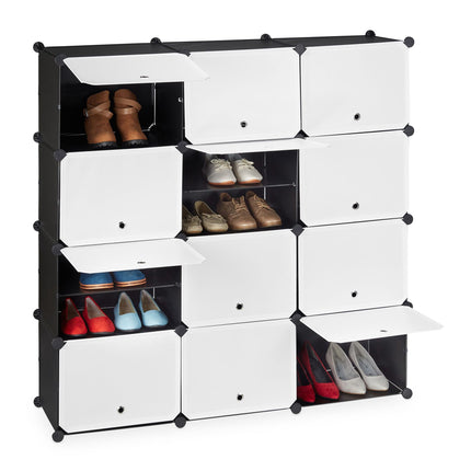 Shoe cabinet with 24 compartments