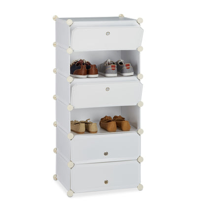 Shoe cabinet with 6 compartments