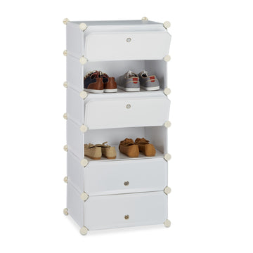 Shoe cabinet with 6 compartments