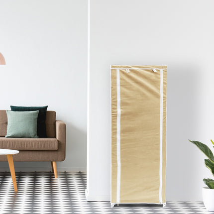 Shoe cabinet with fabric upholstery 9 shelves