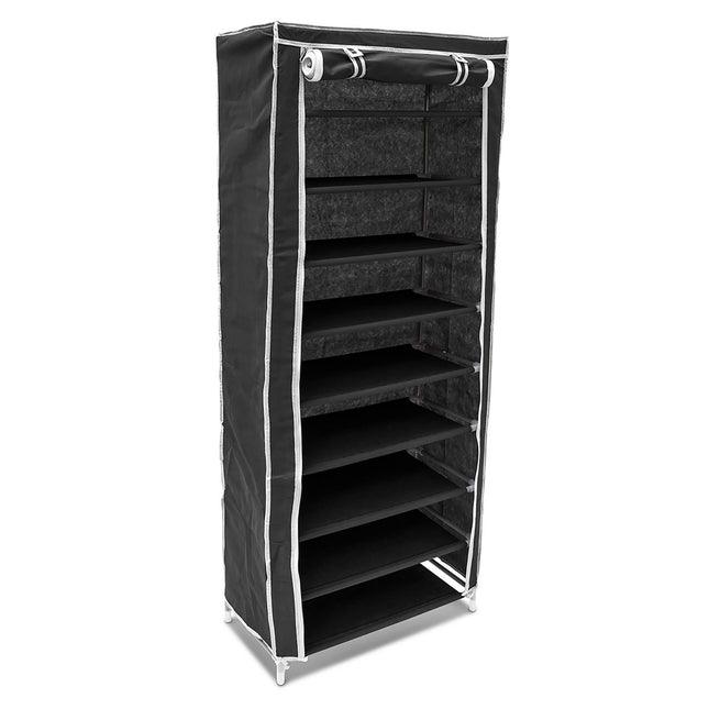 Schoenenkast met stoffen bekleding 9 planken