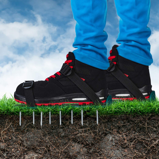 Shoes for lawn aerators