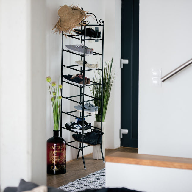 Shoe shelf COUNTRY in metal for 40 shoes